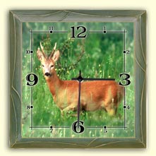 Wanduhr mit Jagdmotiv personalisiert