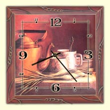 Küchenwanduhr mit Bild